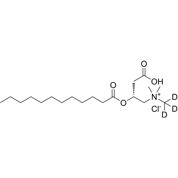 Lauroyl-L-carnitine-d3 chloride (L-lauroylcarnitine chloride-d3) 2687960-76-3
